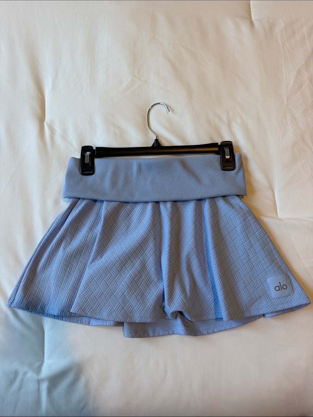 ALO Yoga Women's Doubles Only Skirt - Seashell Blue